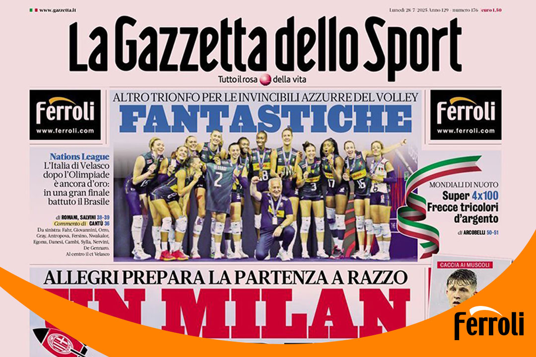 博天堂网站强势登陆〖兰体育报》头版！